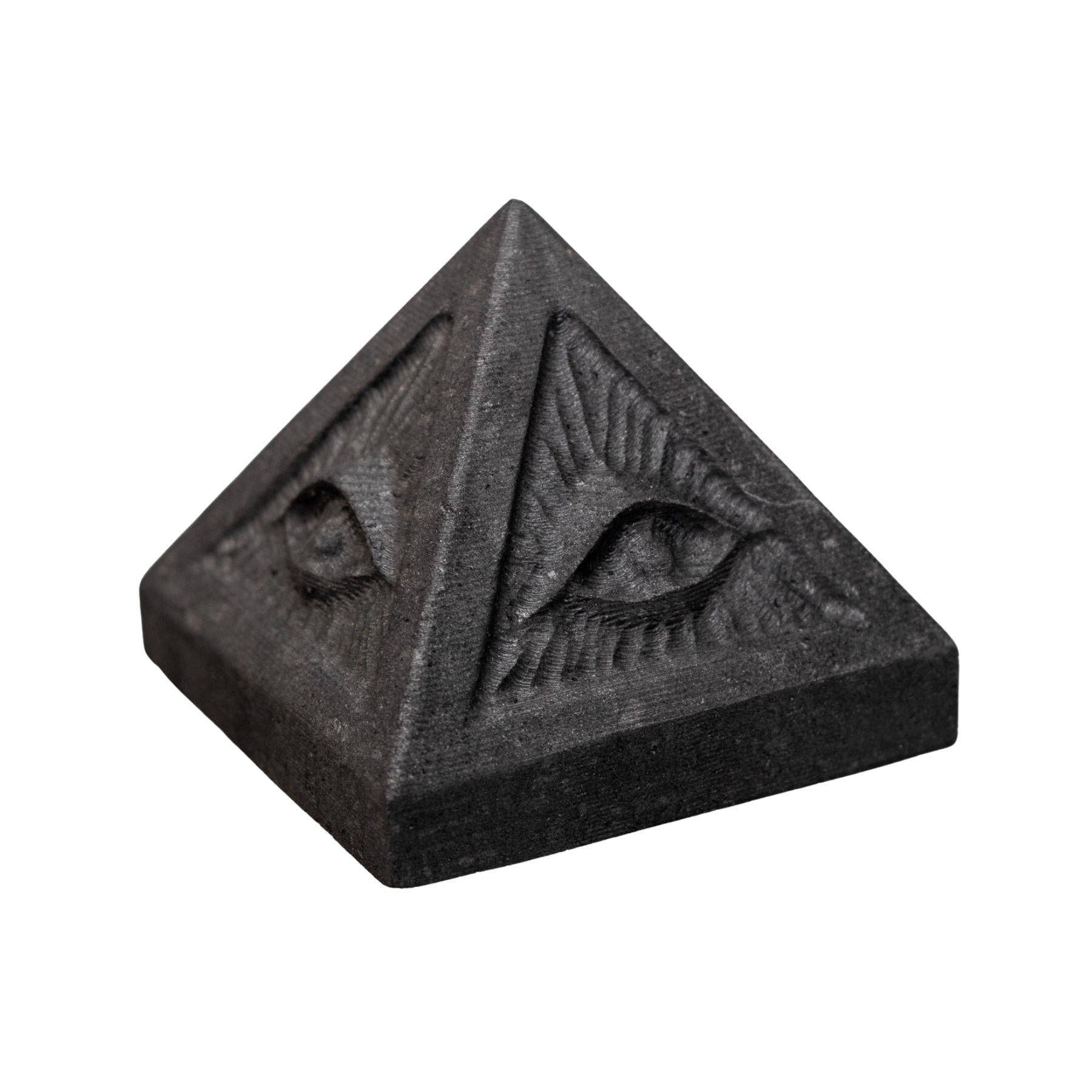 Shungite Evil Eye Pyramid.
