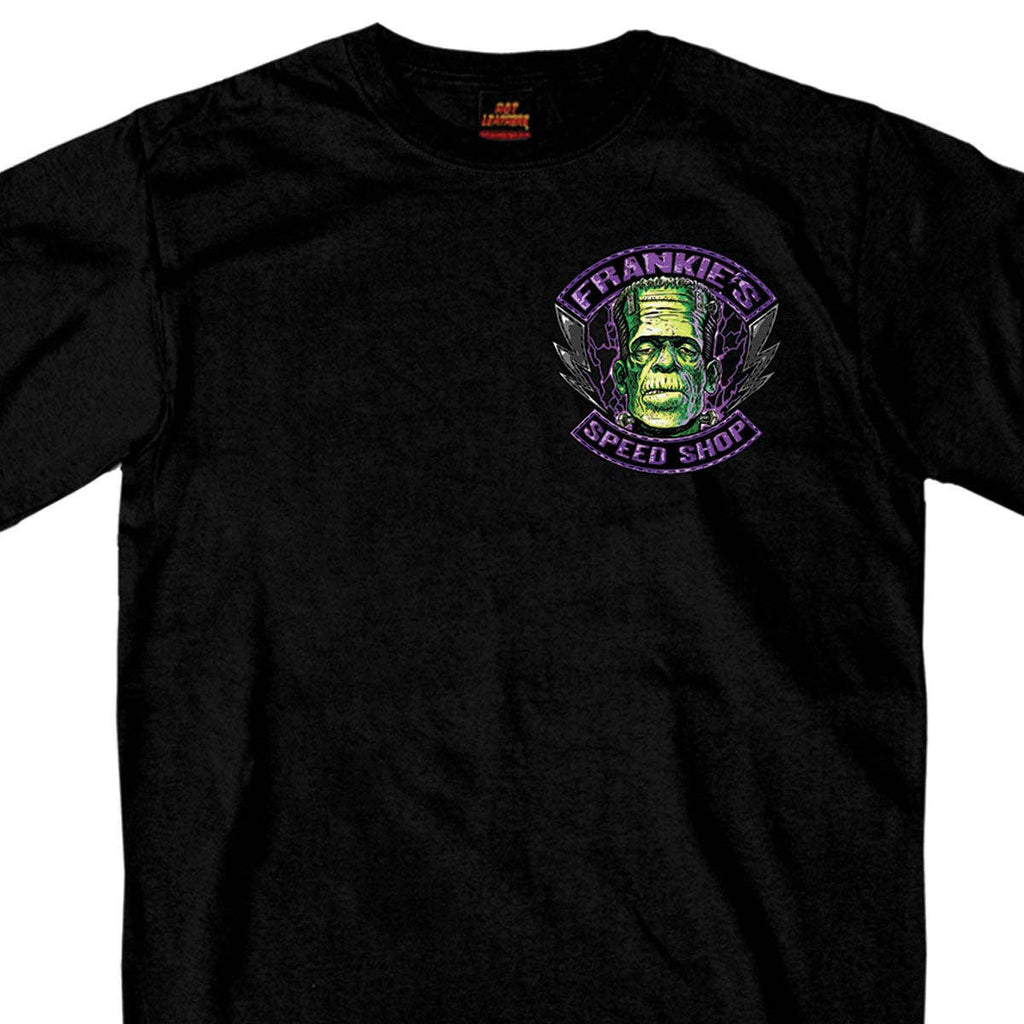 Frankie's Speed Shop' Mens Black T-Shirt