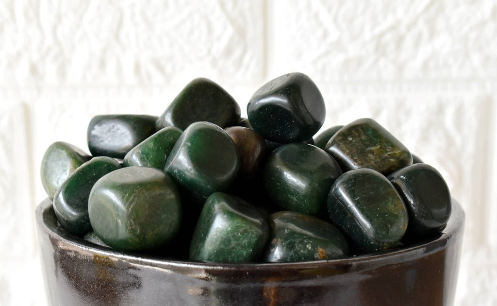 Green Jade Tumbled Stones Healing Stones 100G to 1KG