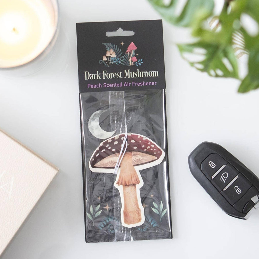 Peach Dark Forest Mushroom Air Freshener.