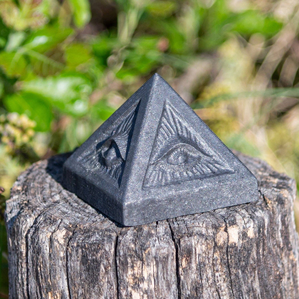 Shungite Evil Eye Pyramid.