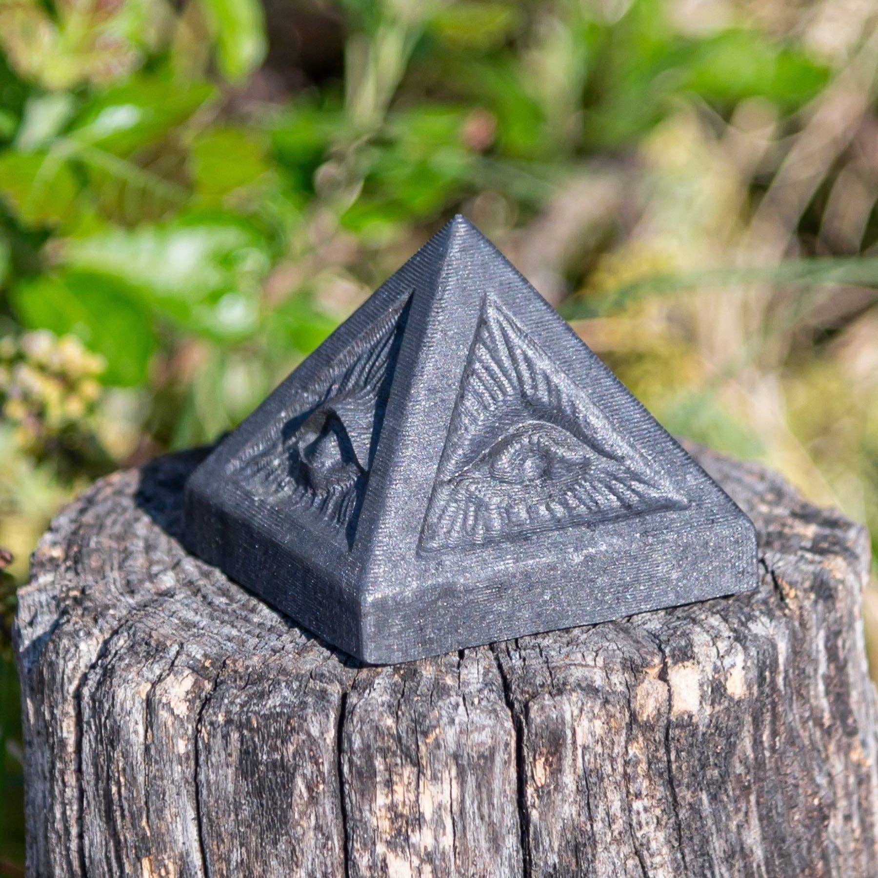 Shungite Evil Eye Pyramid.
