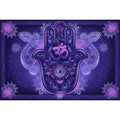 Monotone Hamsa Tapestry