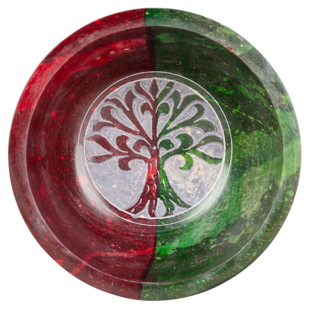 4" TREE OF LIFE SOAPSTONE BOWL