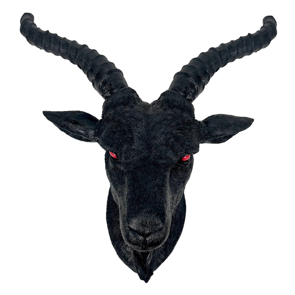 Black Baphomet Goat Head Sabbattic Occult Wall Hanging