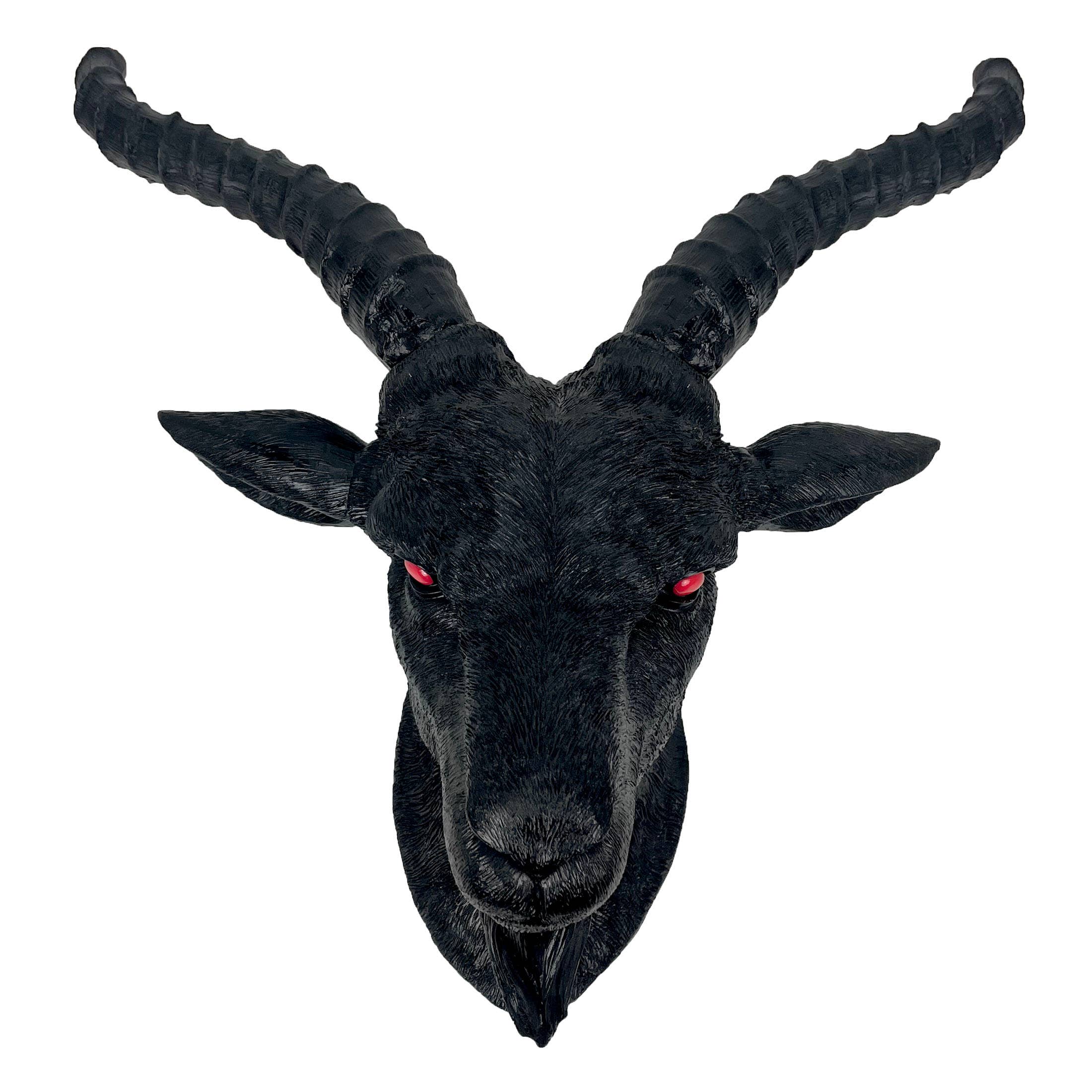 Black Baphomet Goat Head Sabbattic Occult Wall Hanging