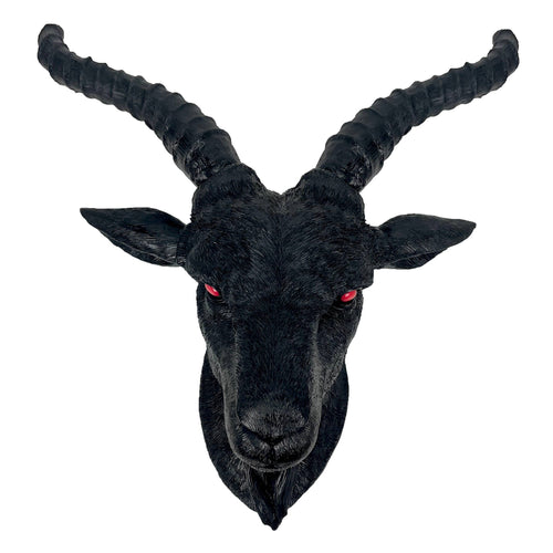 Black Baphomet Goat Head Sabbattic Occult Wall Hanging
