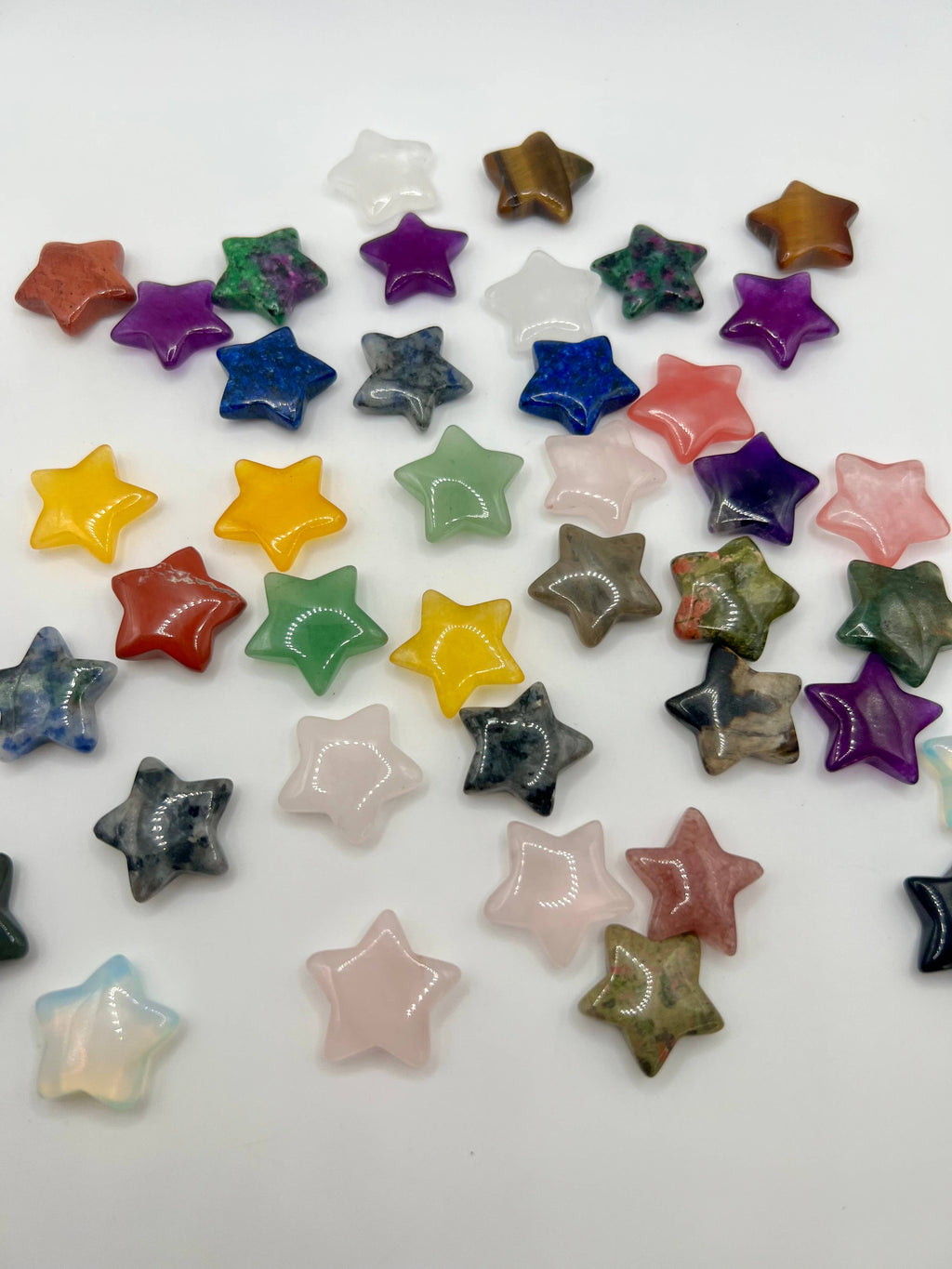 Assorted Crystal Star Carving - Mini Crystal Stars