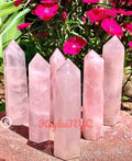 Wholesale Lot 1 lb Natural Rose Quartz Tower Obelisk Point W