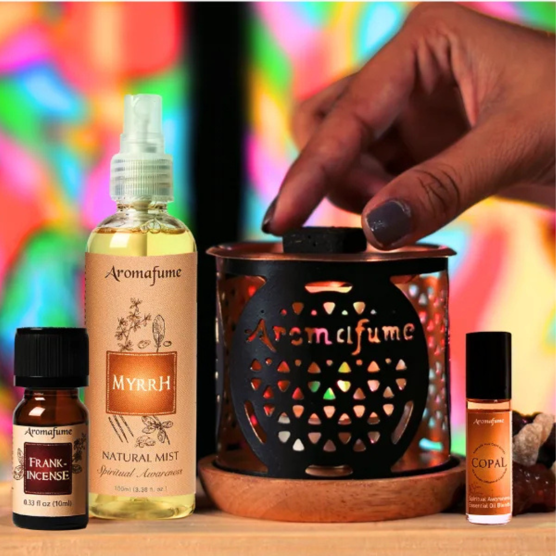 Resin Essential Oil Gift Set | Frankincense, Myrrh, & More