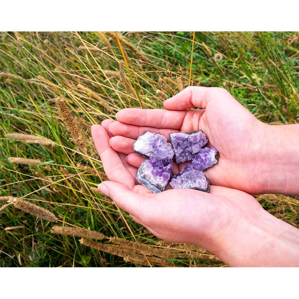 Rough Druzy Clusters - Amethyst Small (1lb)