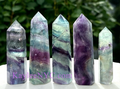 Natural Fluorite Obelisk Tower Point Crystal Healing