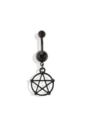 PENTACLE DANGLE 316L SURGICAL STEEL NAVEL RING