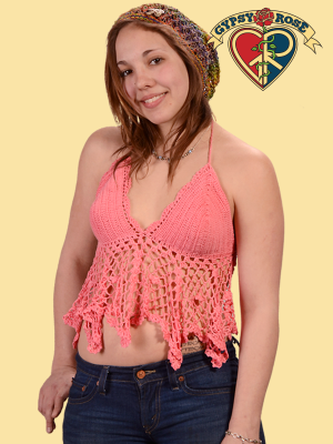 Valley Rock Fest Crochet Halter Top.