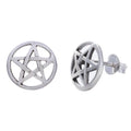 Pentacle Stud Earrings