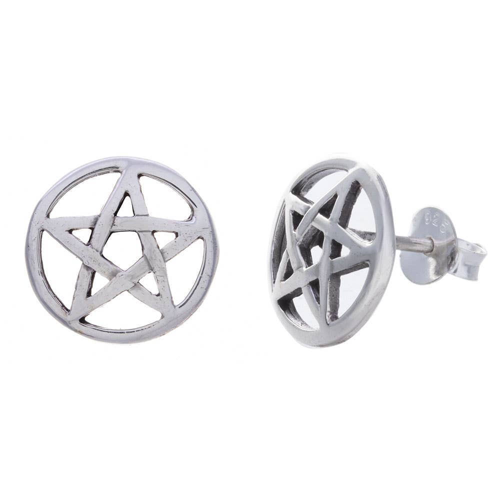 Pentacle Stud Earrings
