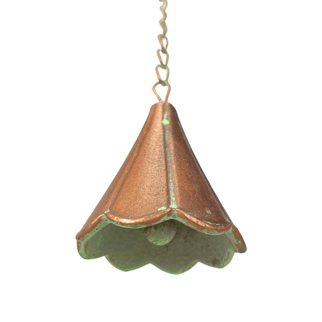 80-Inch Metal Rain Chain with Celestial Crescent Moon & Sun