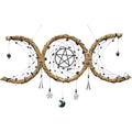 Dreamcatcher Protection Wreath - Triple Moon w/ Amethyst