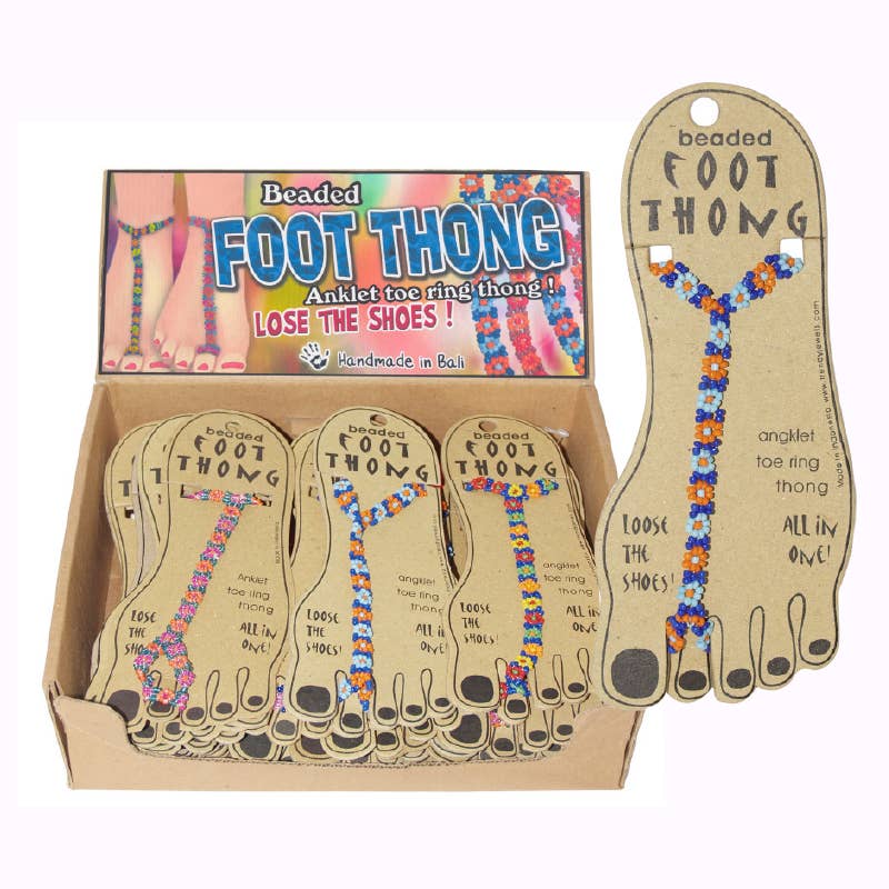 Beaded Foot Thong