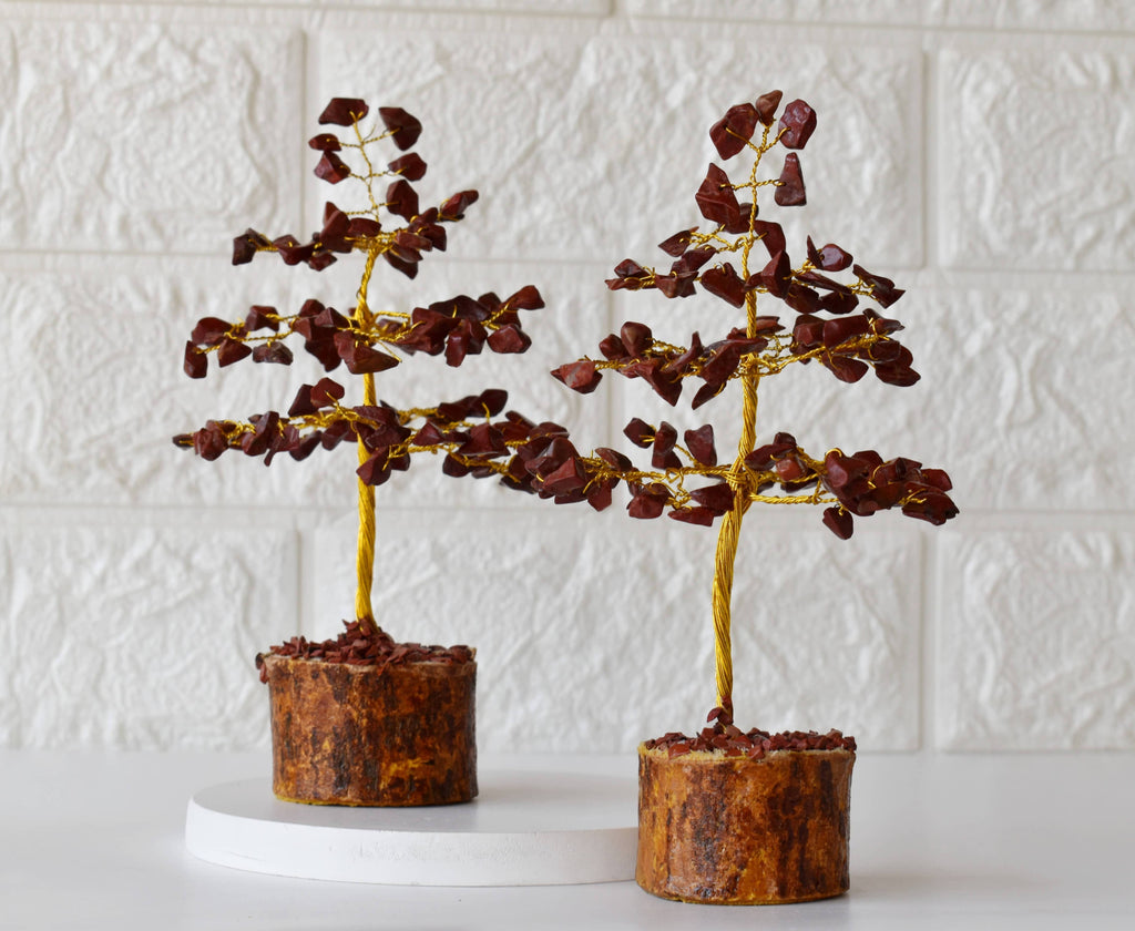 100 Chips Gemstone Tree |  Red Jasper | Feng Shui Tree