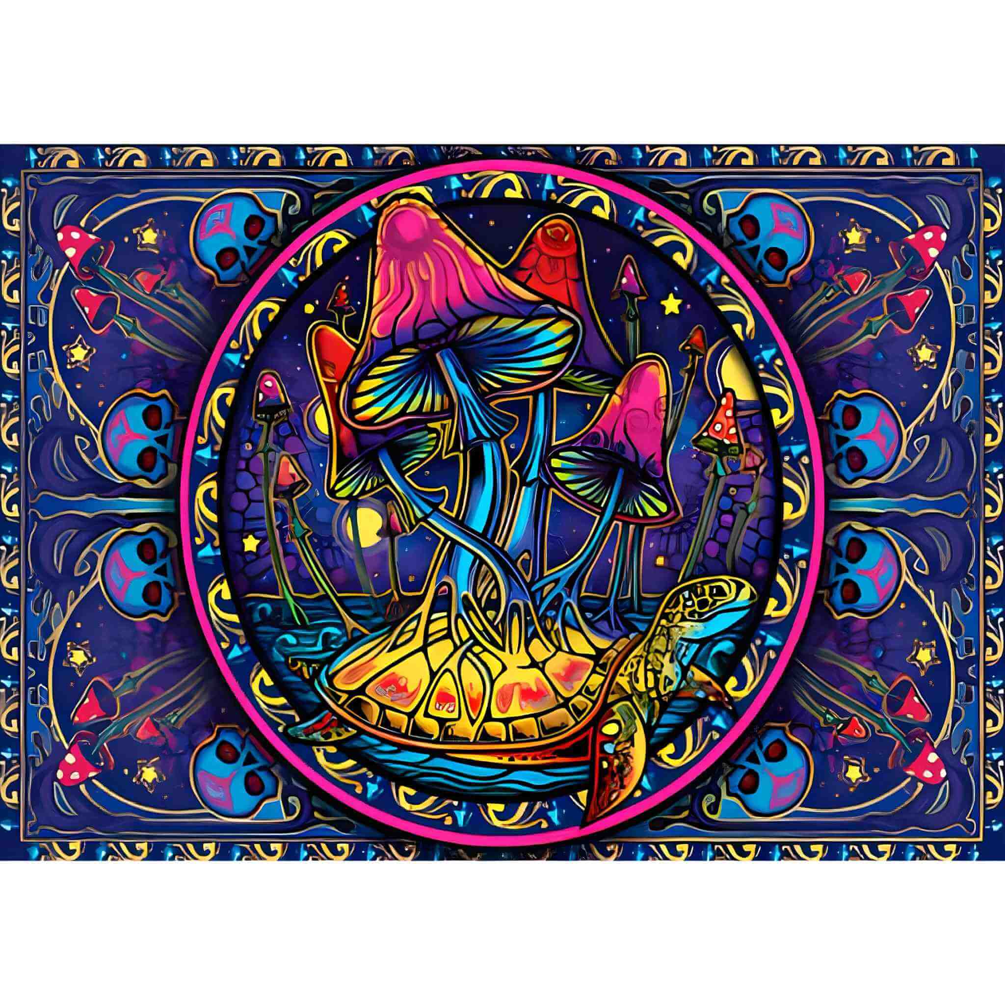 3-D Single Mushroom Tapestry.