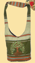 Let Love Grow Hand Embroidered Peddler Bag