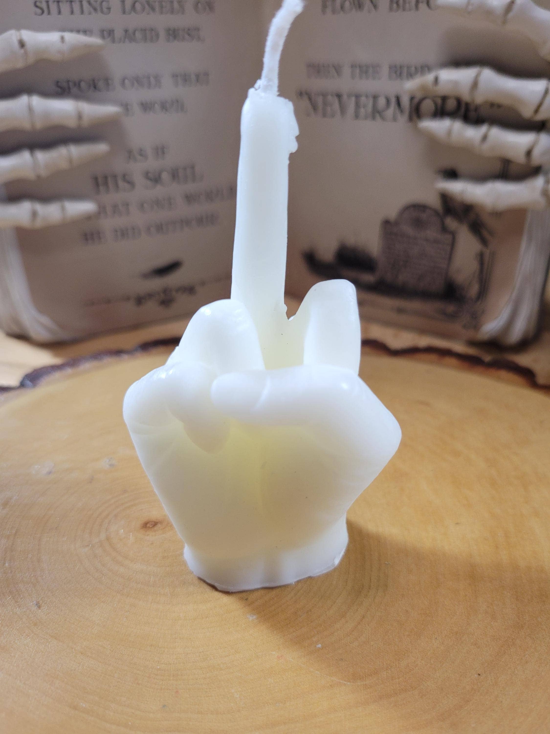 Middle Finger Candle - Unique Finger Shaped Candle for Gag Gift, Funny Home Decor, Novelty Party Candle, Bold Statement Candle