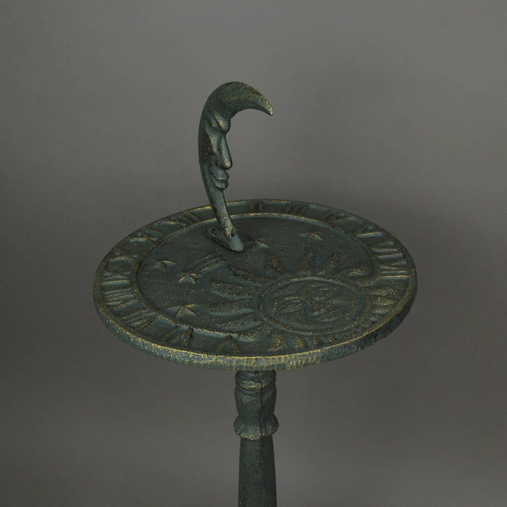 23 In Verdigris Cast Iron Celestial Sundial Garden Décor