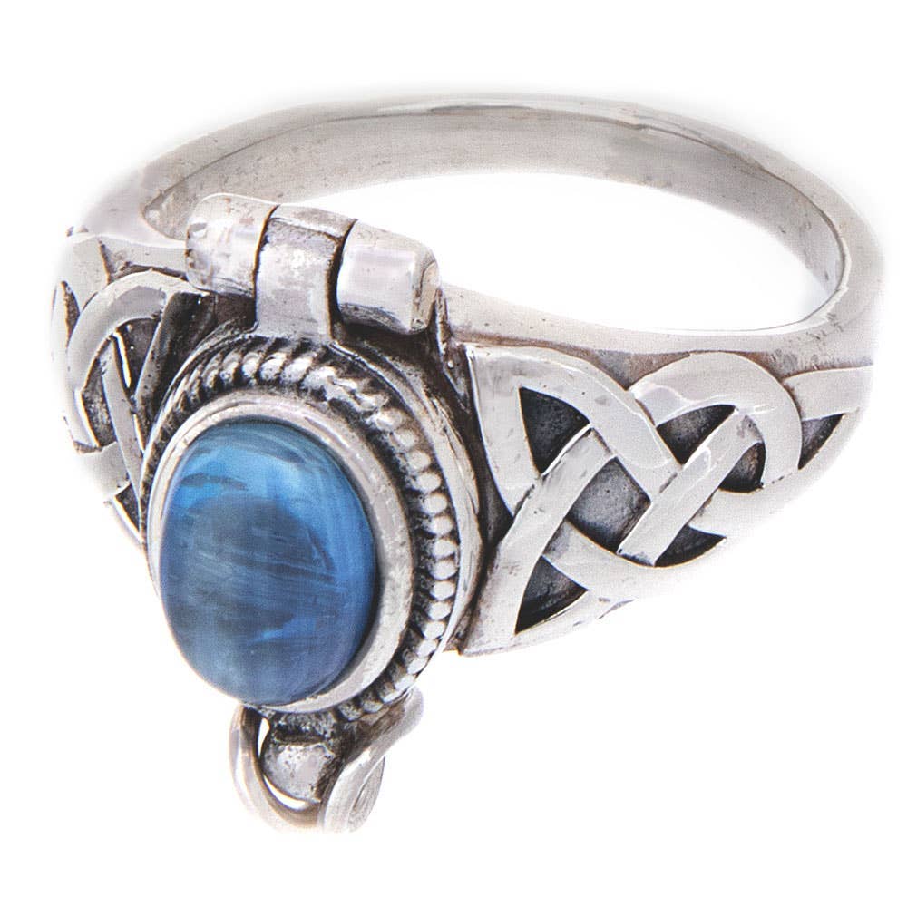Oval Box Ring Kyanite 5x7mm Stone