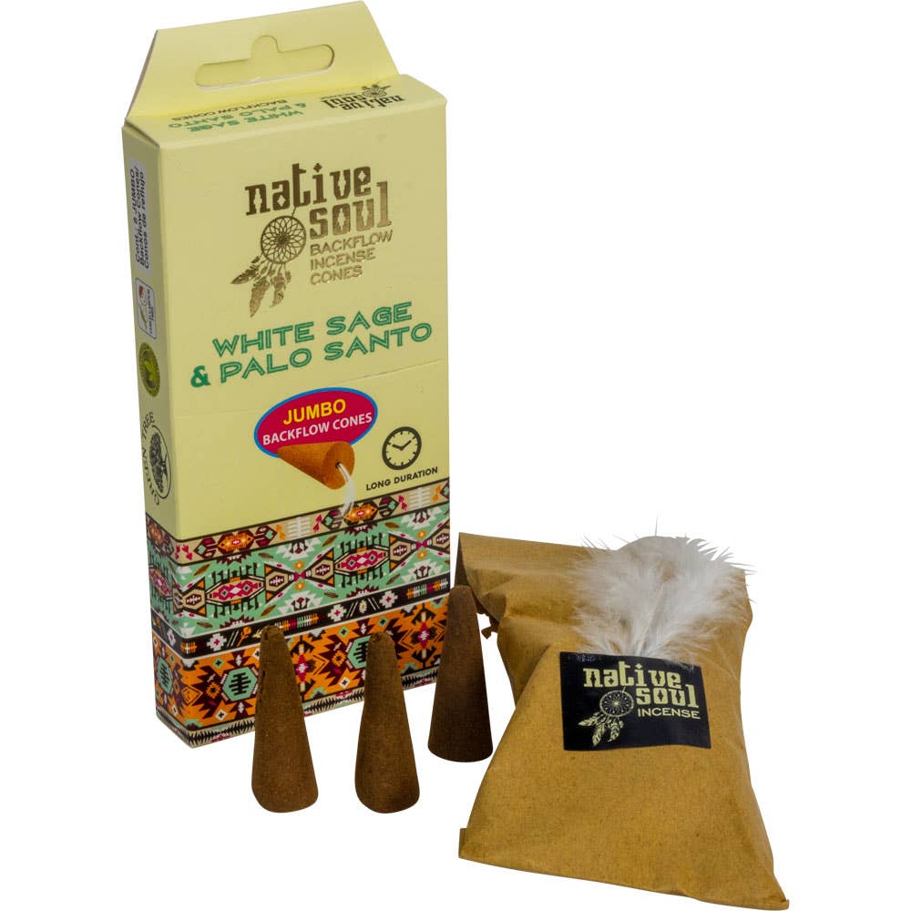Native Soul Jumbo Backflow Cones in Box of 8 Cones