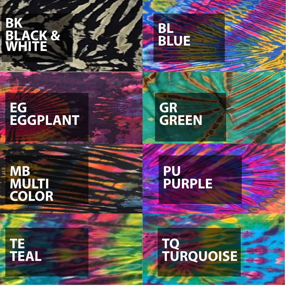 Tie Dye Button Back Tank Top
