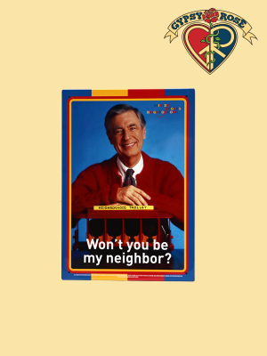 Mr Rogers Won't You Be My Neighbor Tin Sign