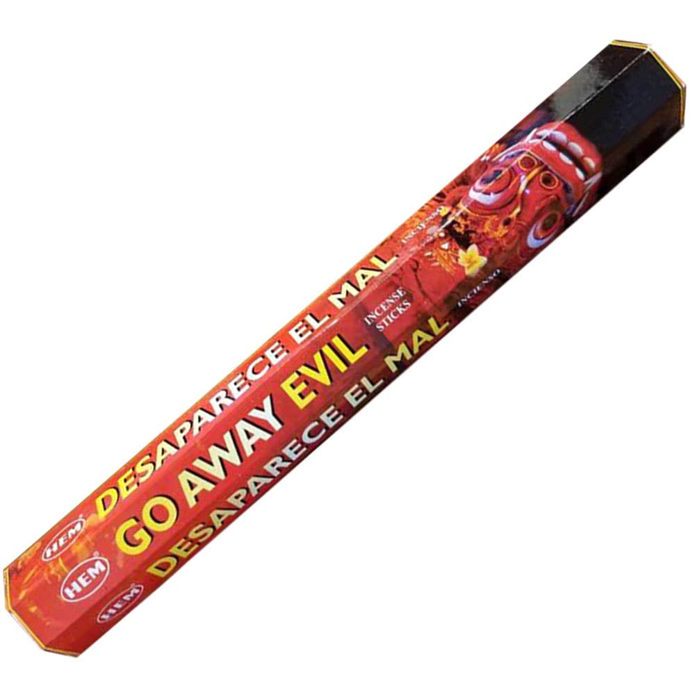 Hem Hexagonal Pack Incense 20 Gr Go Away Evil