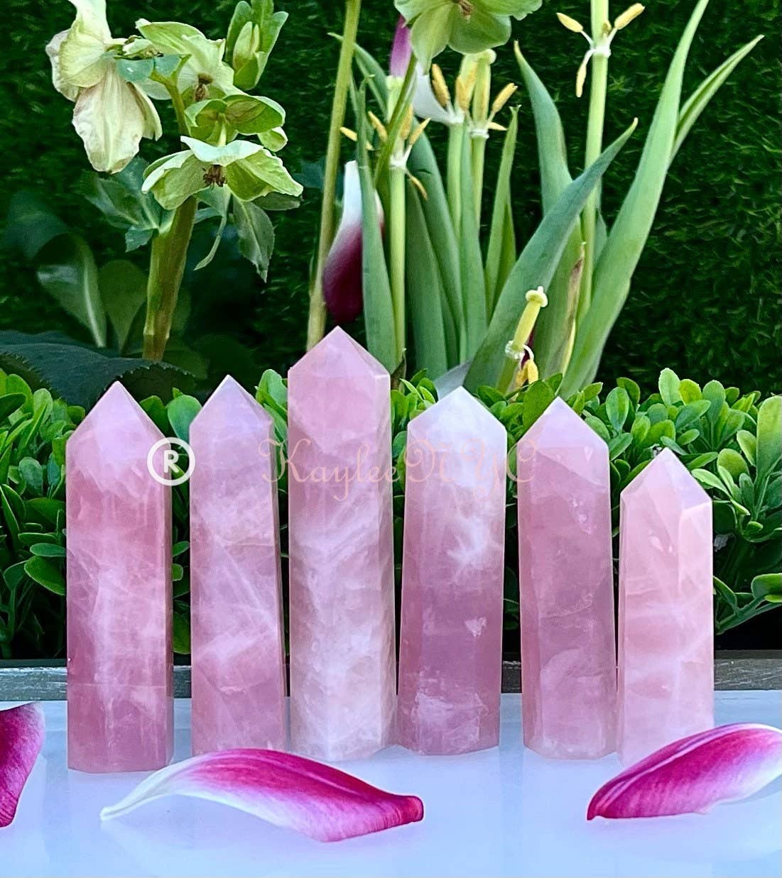 Wholesale Lot 1 lb Natural Rose Quartz Tower Obelisk Point W