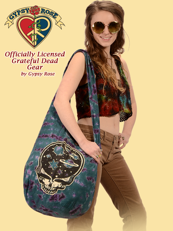 Grateful Dead Stealie The Night Away Tye Dye Peddler Bag