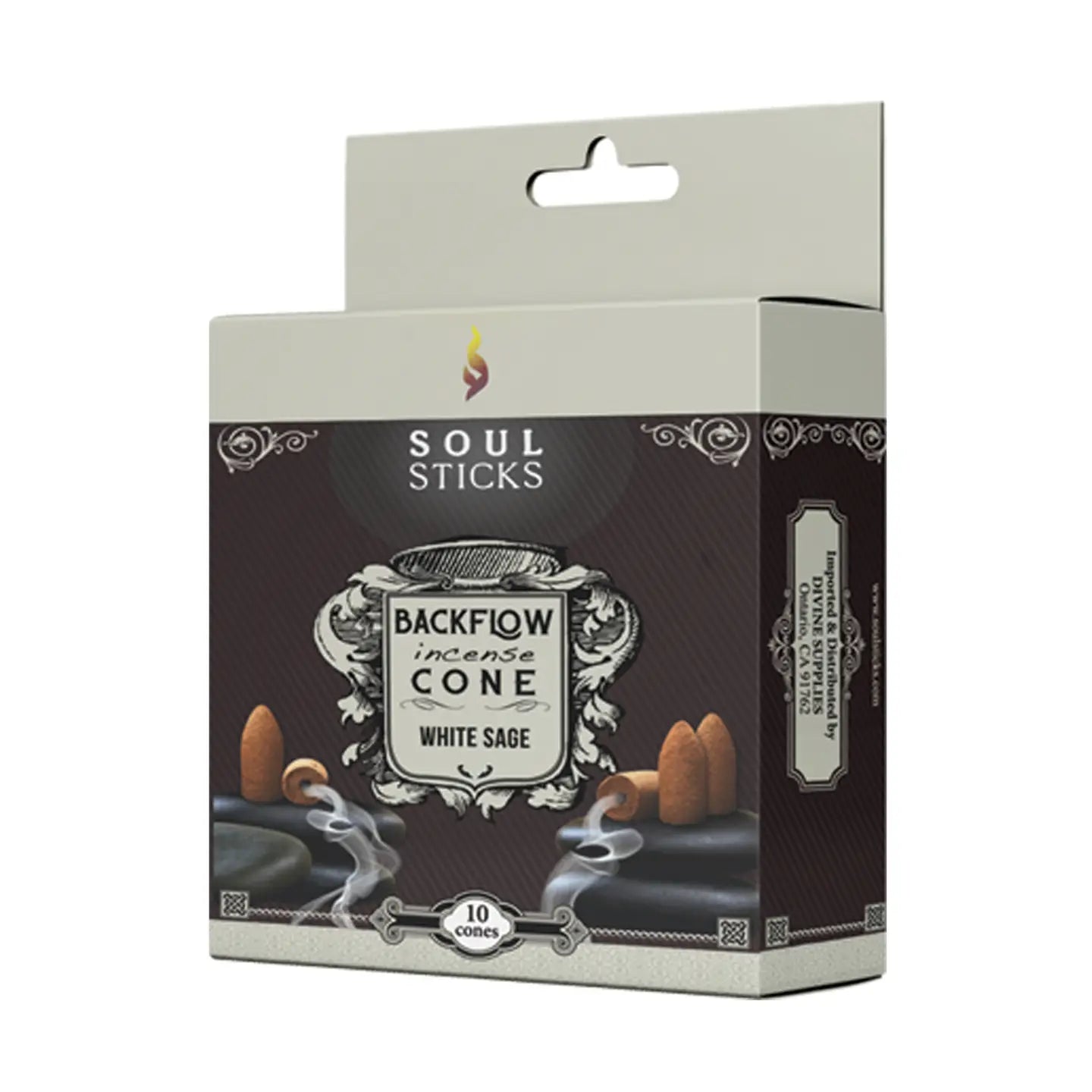White Sage Back Flow Incense Cones