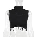 Moon Graphic Sleeveless Top for Women – Trendy Casual Style