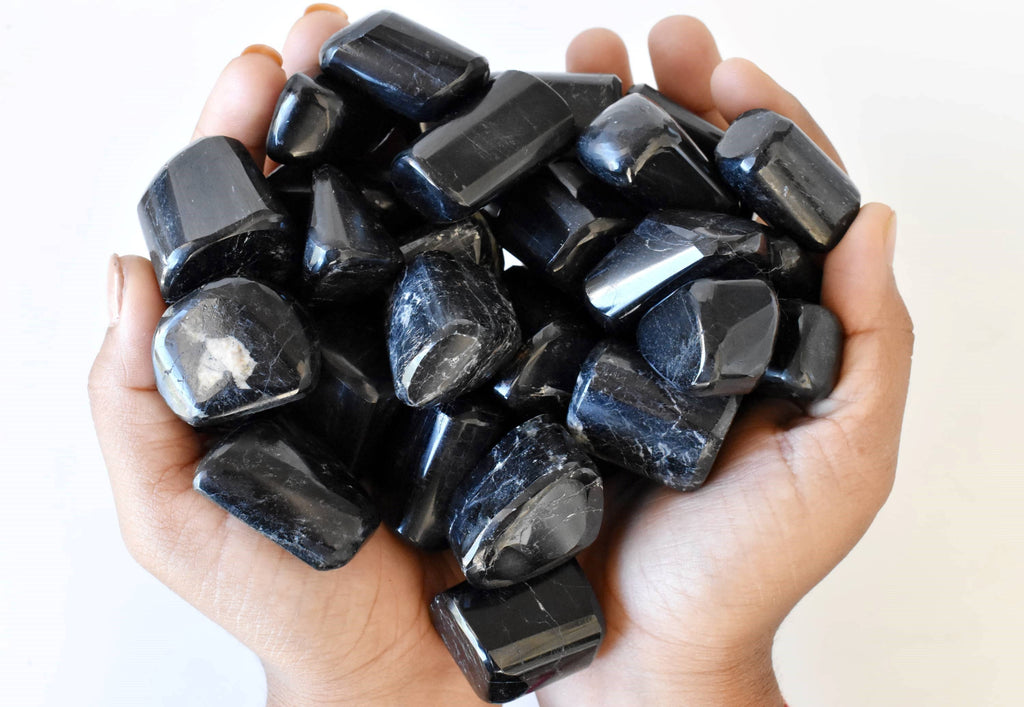 Black Tourmaline Tumbled Stones Healing Stones 100G to 1KG