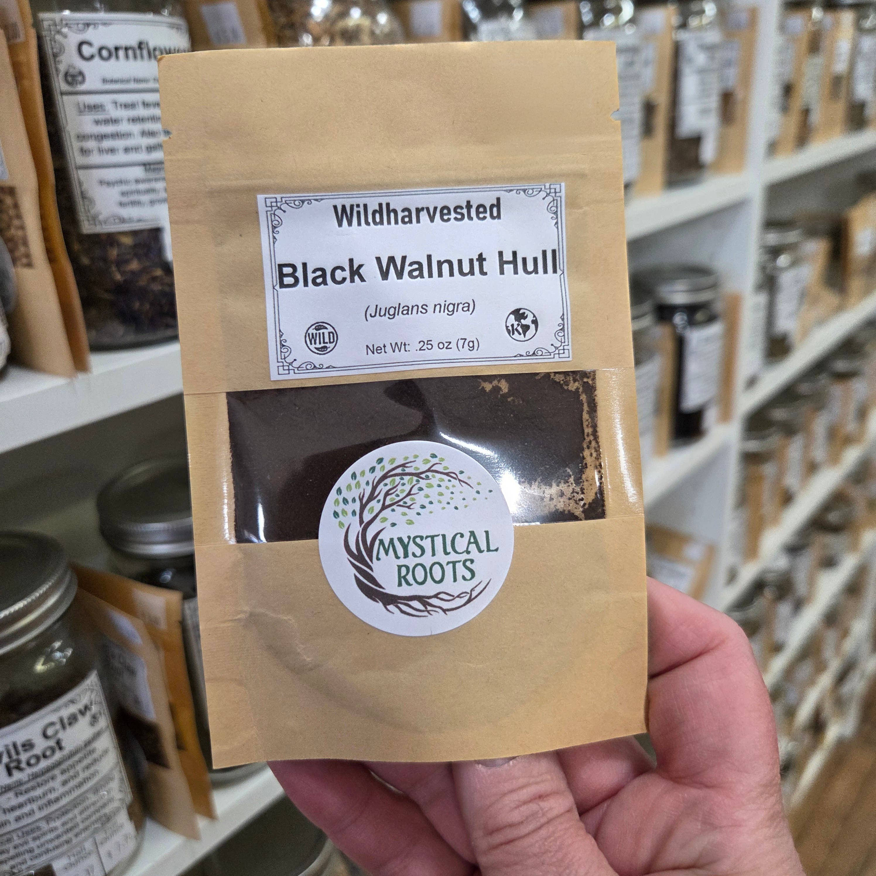 Black Walnut Hull Powder | Single-Herb Retail Pack (.25 oz)