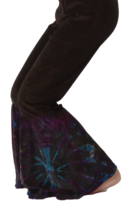 Tye Dye Velvet Bell Bottom Pants