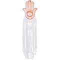 Wood Wall Hanging w/ Macrame - Fatima Hand