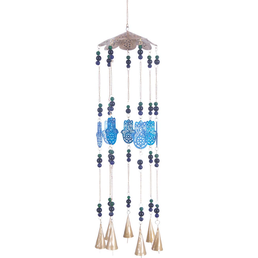 Brass Bell Chime Mobile - Fatima Hands
