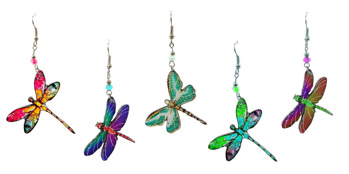 ACRYLIC DRAGONFLY EARRINGS