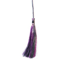 Wicca Besom - Purple/ Black - Goddess w/ Amethyst