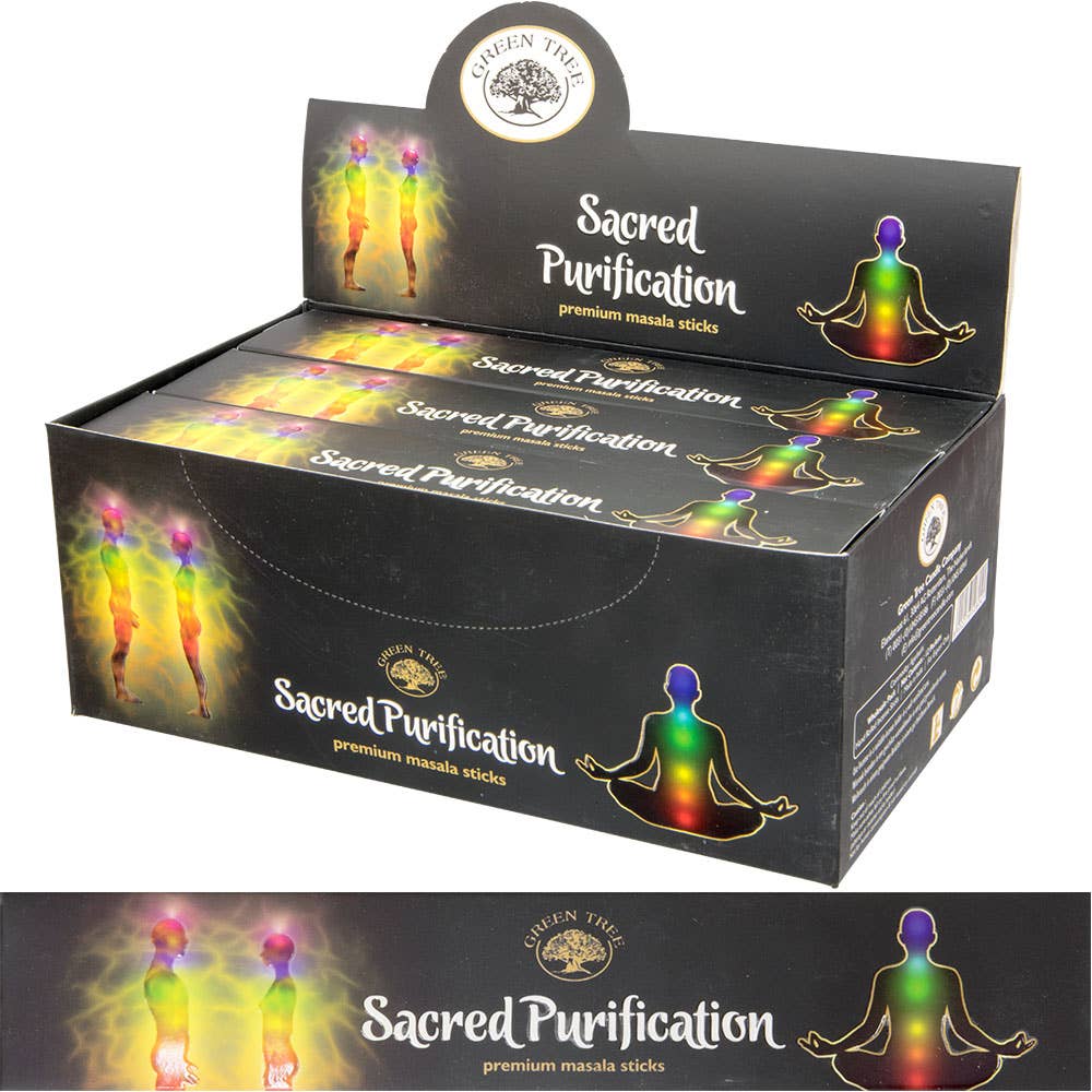 Green Tree Incense 15 Gr - Sacred Purification (Pack of 12)