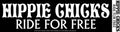 Hippie Chicks Ride for Free Sticker