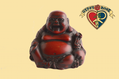 Seated Jolly Laughing Buddha Resin Statue