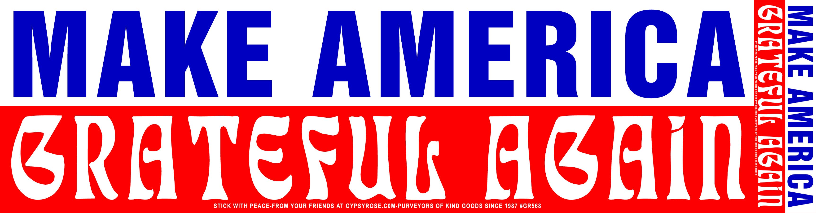 Make America Grateful Again Sticker