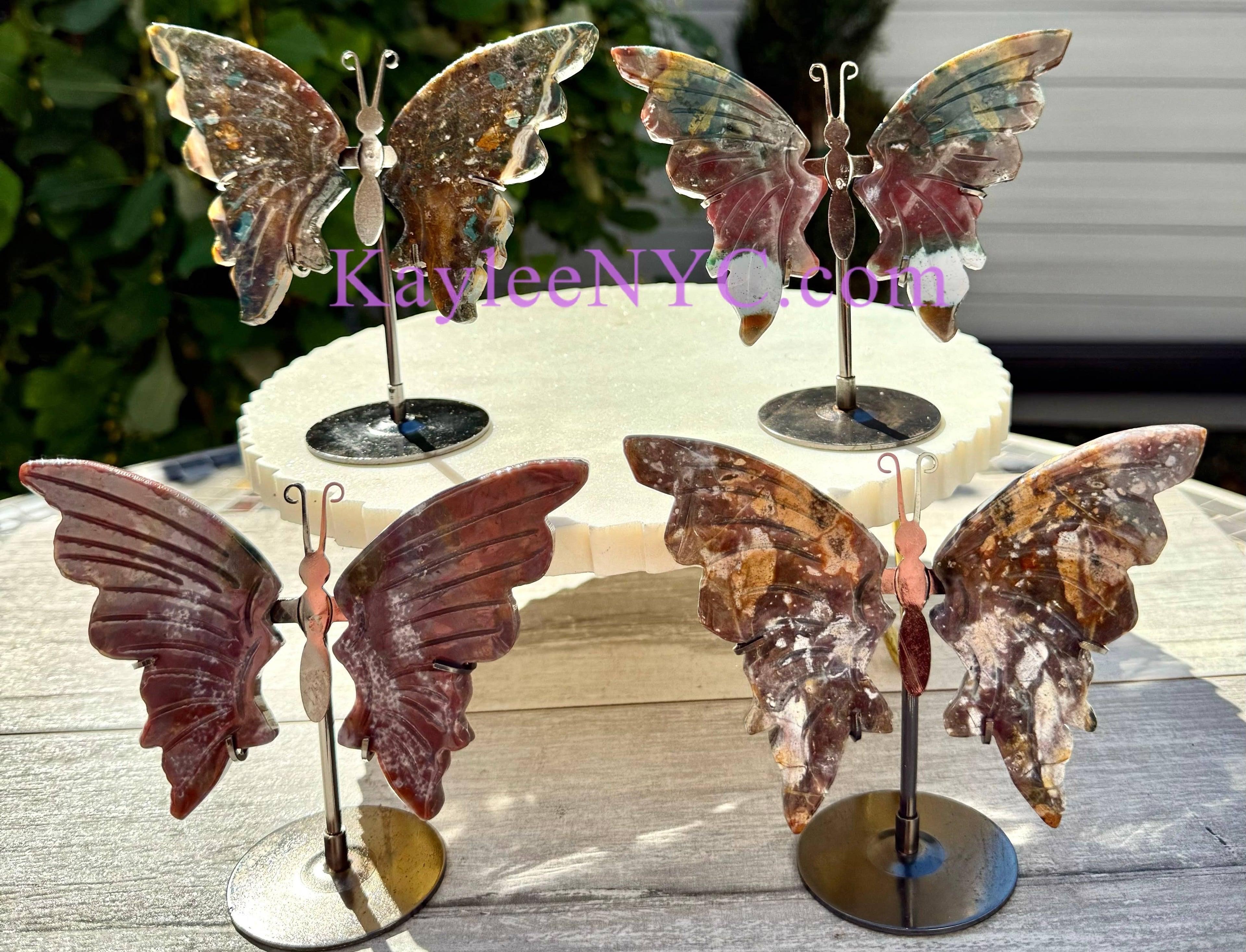 Natural Marine Jasper butterfly Crystal