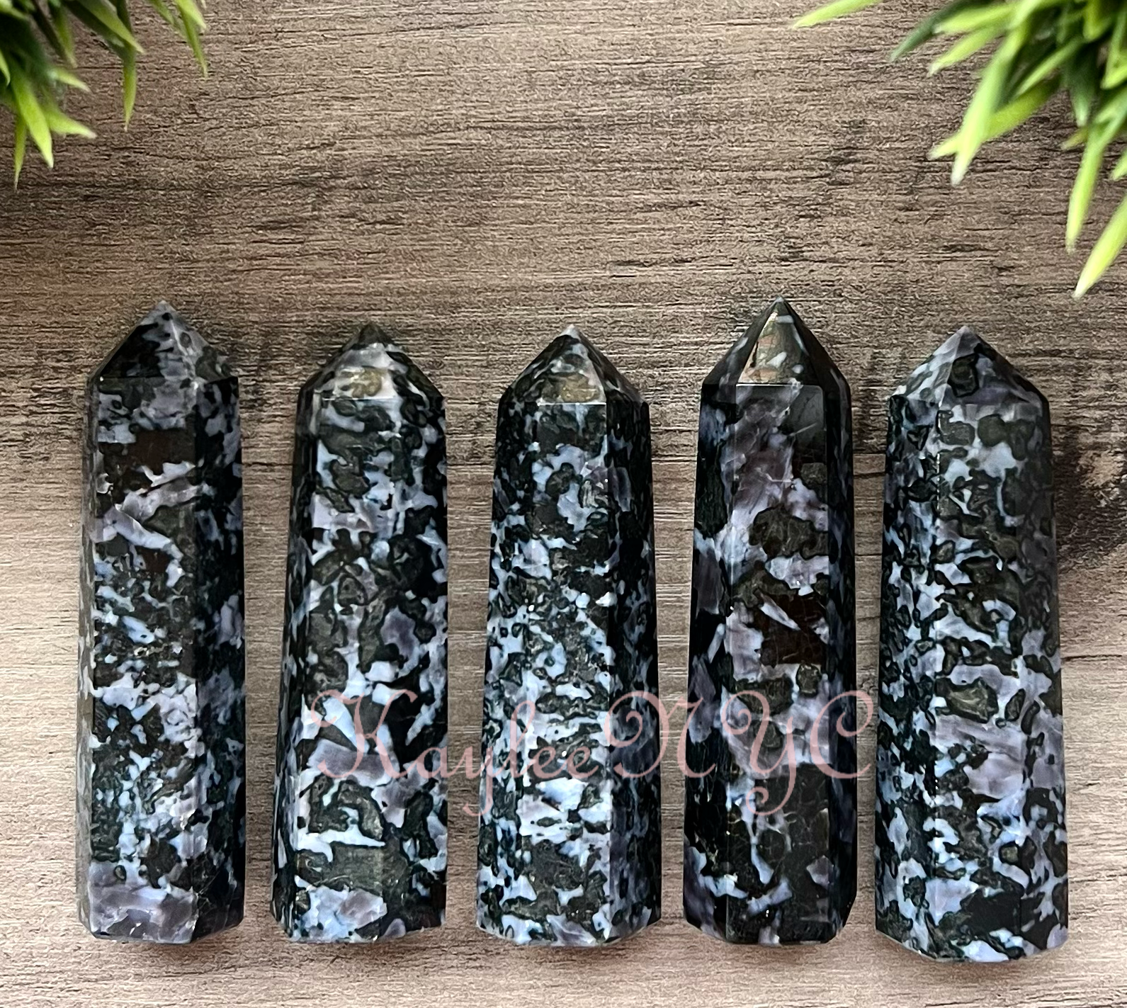 Natural Indigo Gabbro Aka Merlinite Tower